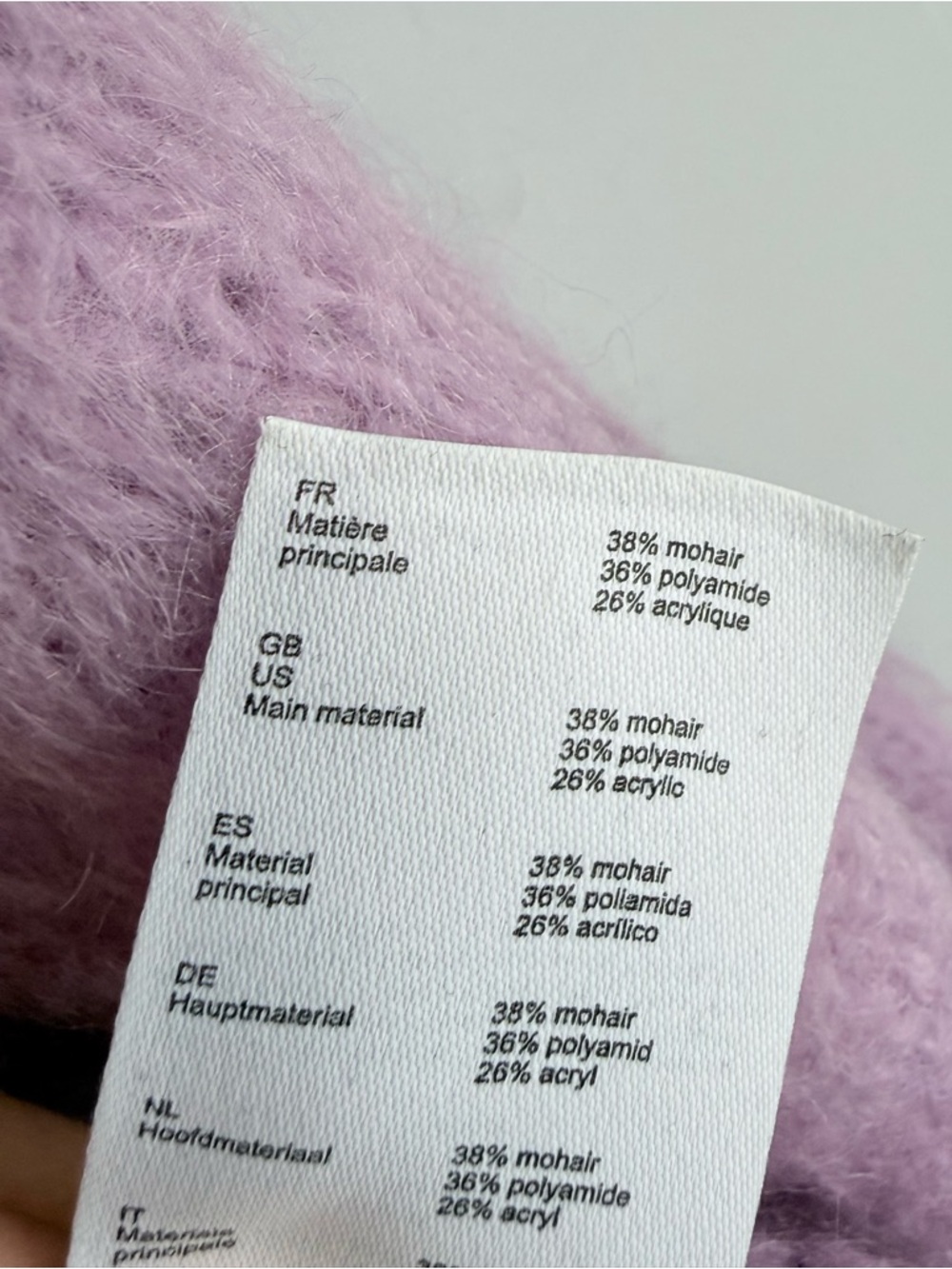 Maje Mignon Oversized Sweater 1 S Lilac Purple Cozy Knit Soft Relaxed Slouchy - Picture 14 of 16